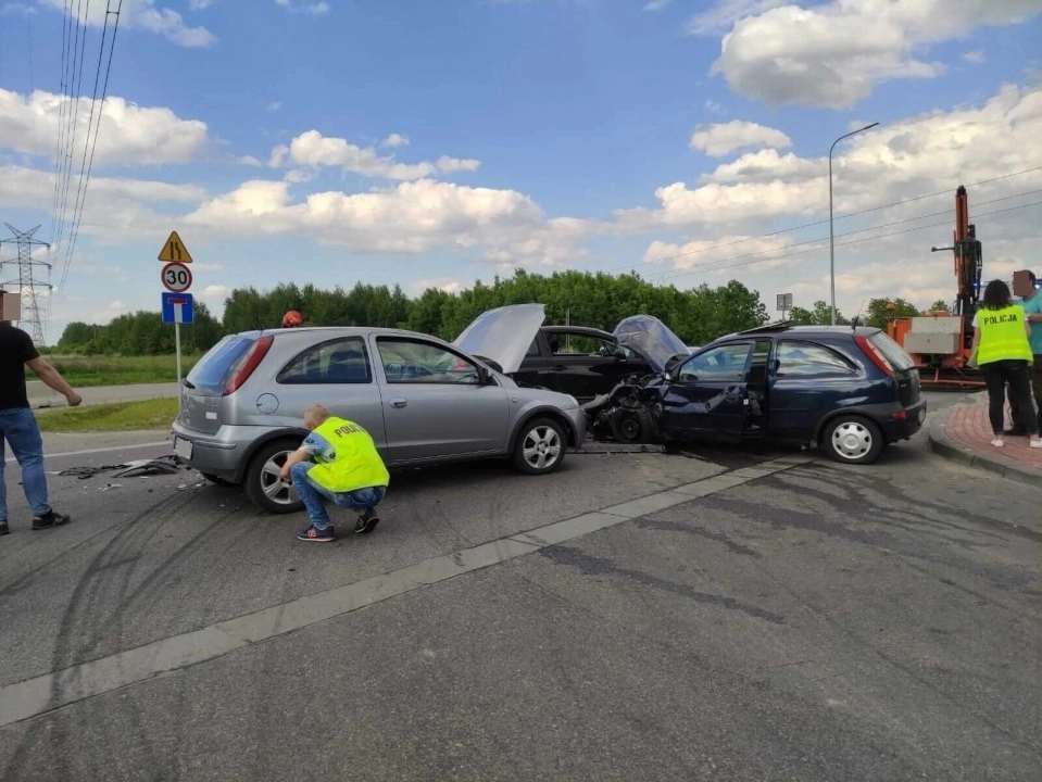 Fatalny wypadek na wiadukcie nad A1 Po poszkodowanych przyleciał