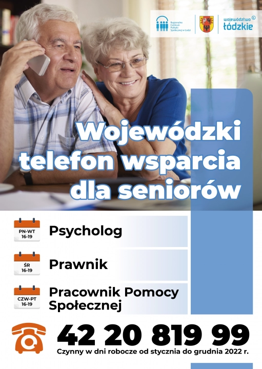 Wojewódzki Telefon Wsparcia dla Seniorów już działa