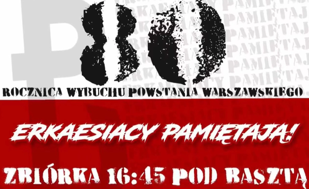 Erkaesiacy dołączają do obchodów rocznicy Powstania Warszawskiego