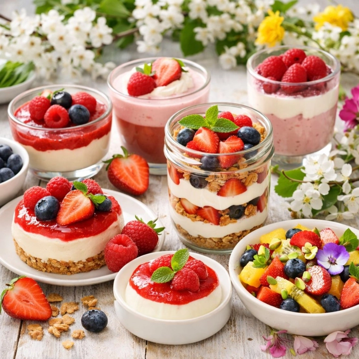 Wiosenne desery bez pieczenia: szybkie pomysły na lekkie słodkości