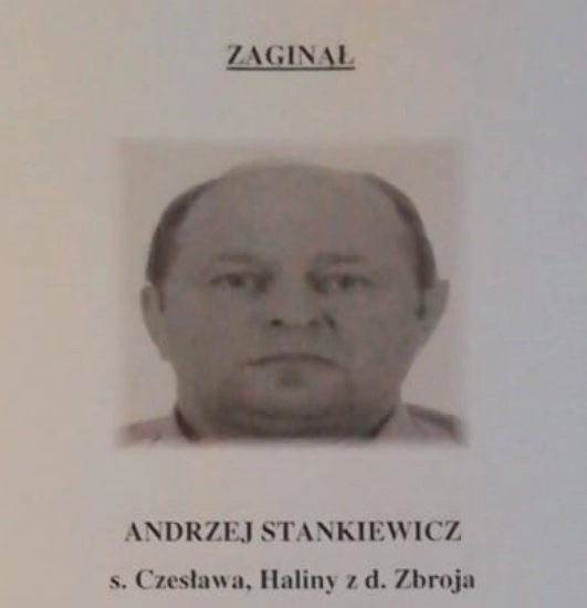 [AKTUALIZACJA] Policjanci proszą o pomoc w odnalezieniu mieszkańca Radomska – Andrzeja Stankiewicza