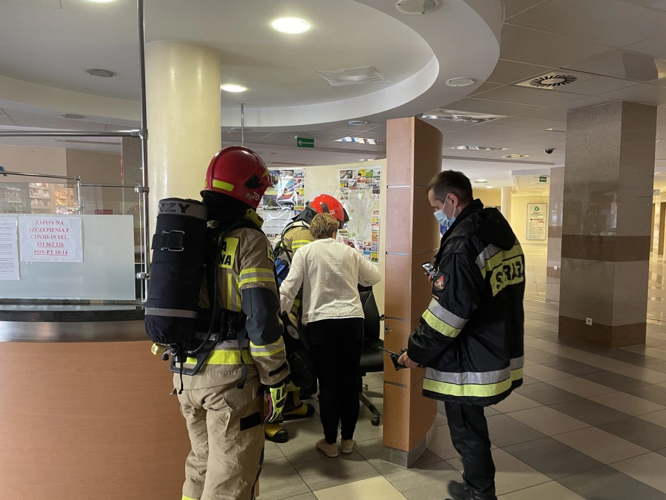 Ewakuowano pracowników szpitala w Radomsku