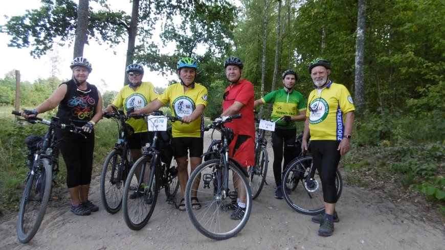 Radomszczańscy turyści-rowerzyści na zlocie w Mikołajkach
