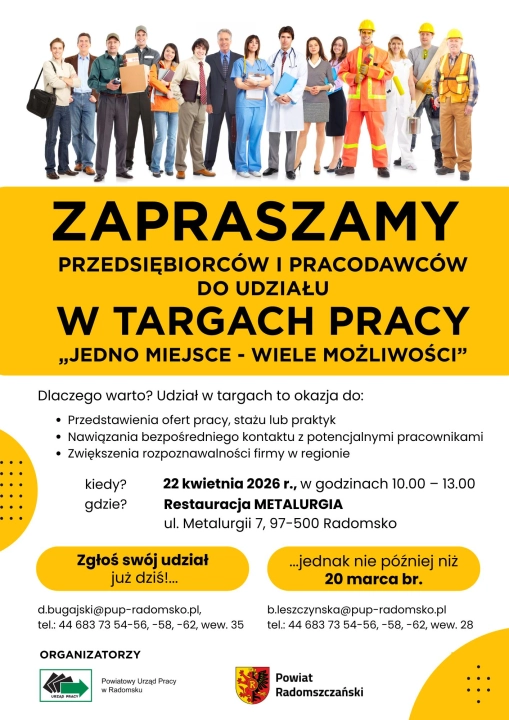 Targi Pracy. „Jedno miejsce – wiele możliwości”