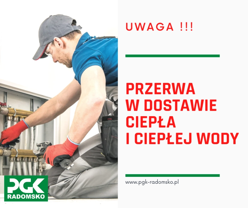 Przerwa w dostawie ciepła i ciepłej wody – 11 czerwca