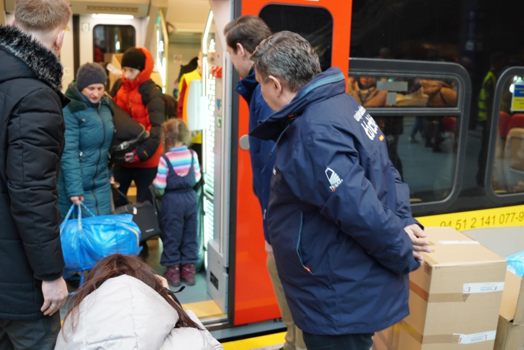 Specjalny pociąg przywiózł do Łodzi kobiety i dzieci z Ukrainy