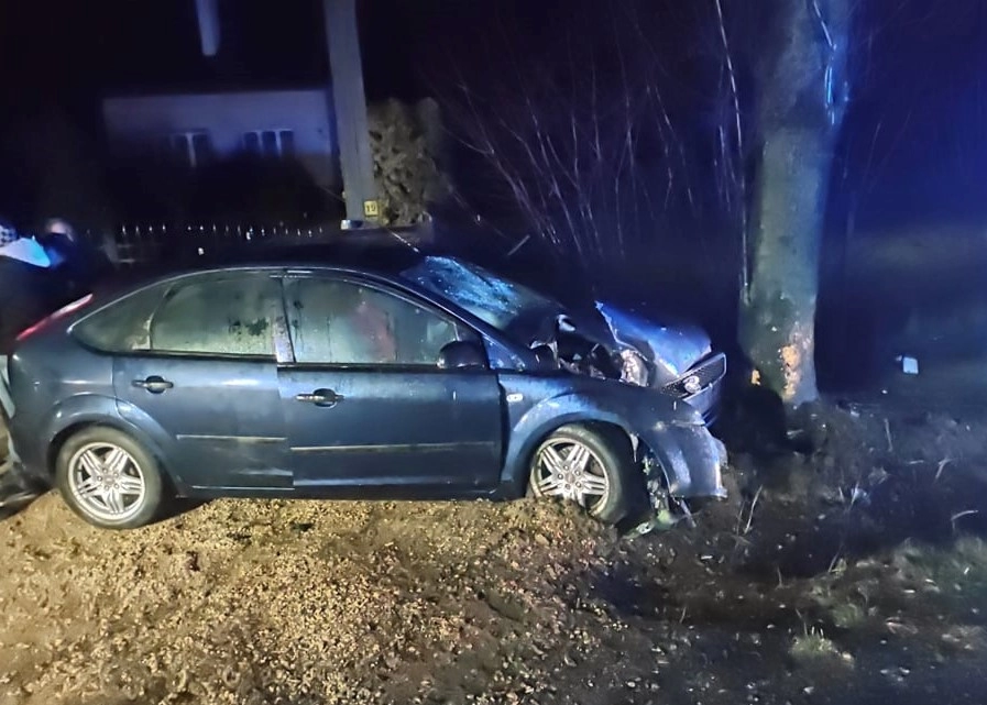 Wypadek w Bloku Dobryszyce, a w samochodzie pijani. Kto kierował?