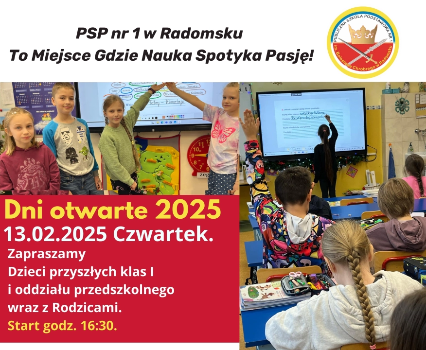 Dzień Otwarty w PSP nr 1 Radomsku. Szkoła prezentuje swoją ofertę dla najmłodszych