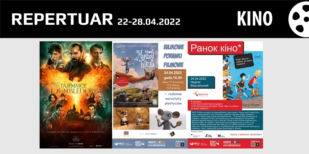 Kino MDK w Radomsku zaprasza. Repertuar od 22 do 28 kwietnia