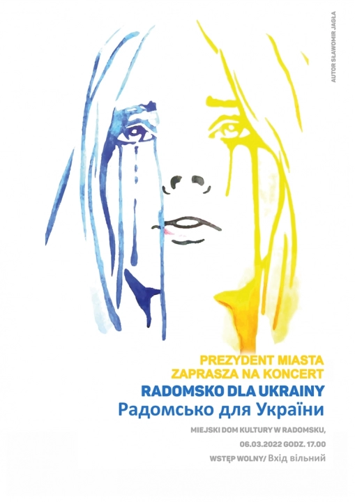 Zaproszenie na koncert dla Ukrainy w MDK Radomsko