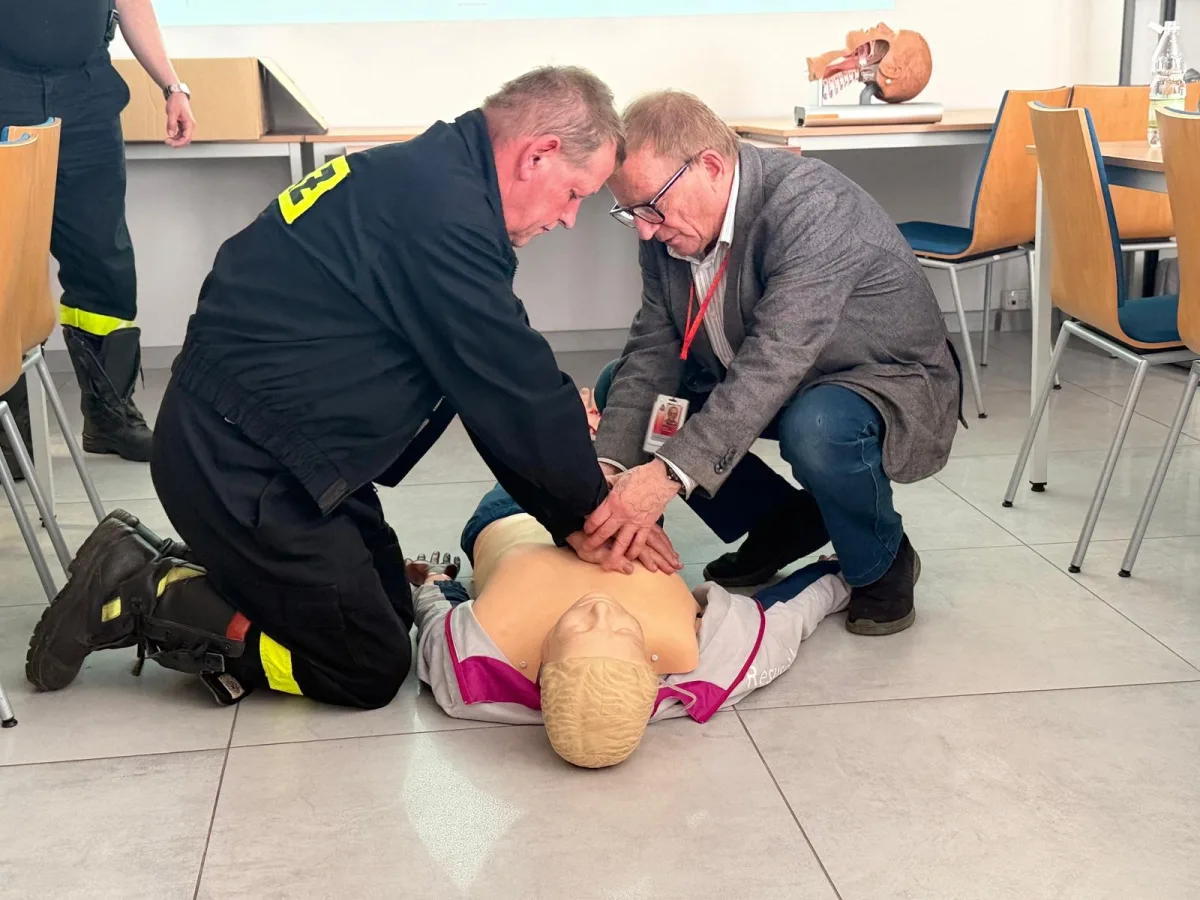 Dr Ignacy Baumberg szkolił ratowników w Radomsku