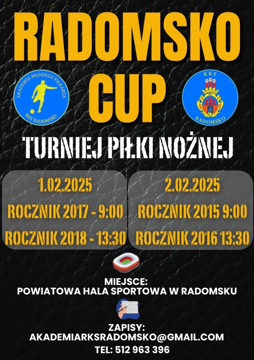 Radomsko Cup 2025. Turniej Piłki Nożnej w pierwszy weekend lutego