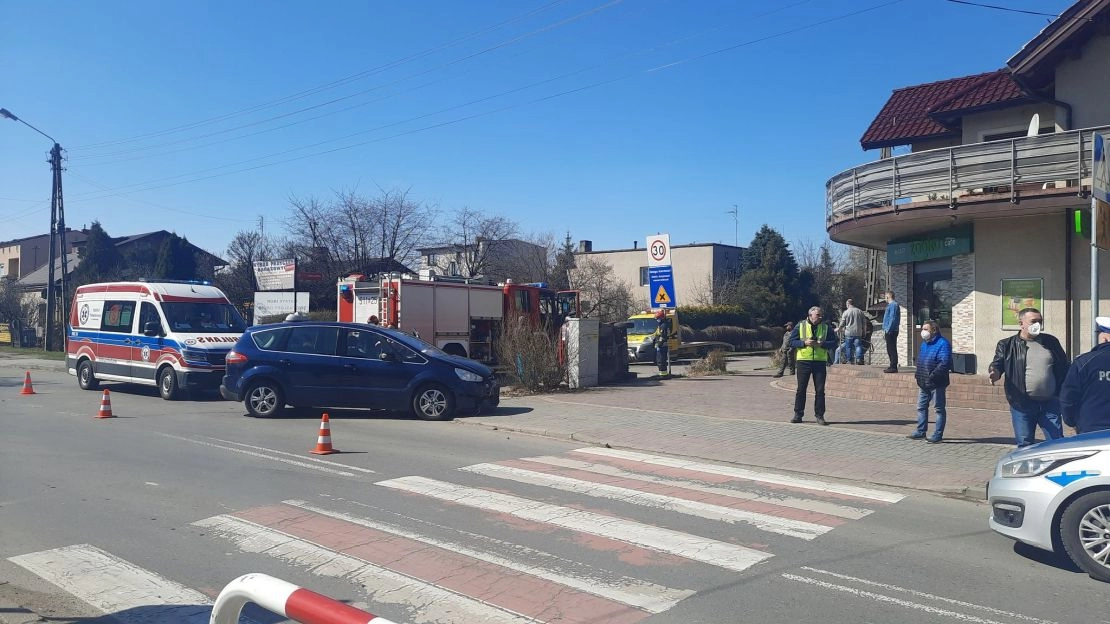 Wypadek na skrzyżowaniu ul. 11 Listopada i ks. Kościowa w Radomsku