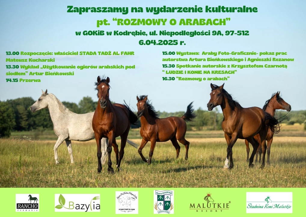Rozmowy o arabach. Spotkanie miłośników koni w Kodrębie