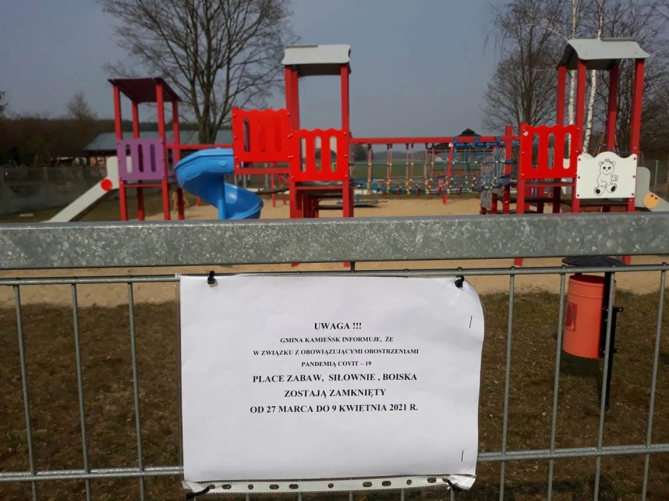 Obiekty sportowo-rekreacyjne w Kamieńsku zamknięte