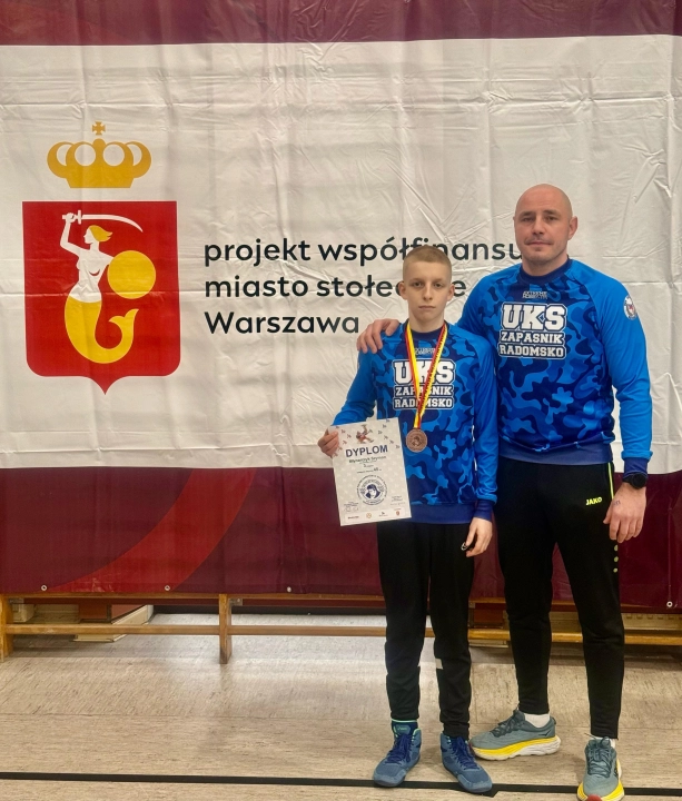 Szymon Młynarczyk z UKS „Zapaśnik” Radomsko  z brązowym medalem w Pucharze Polski