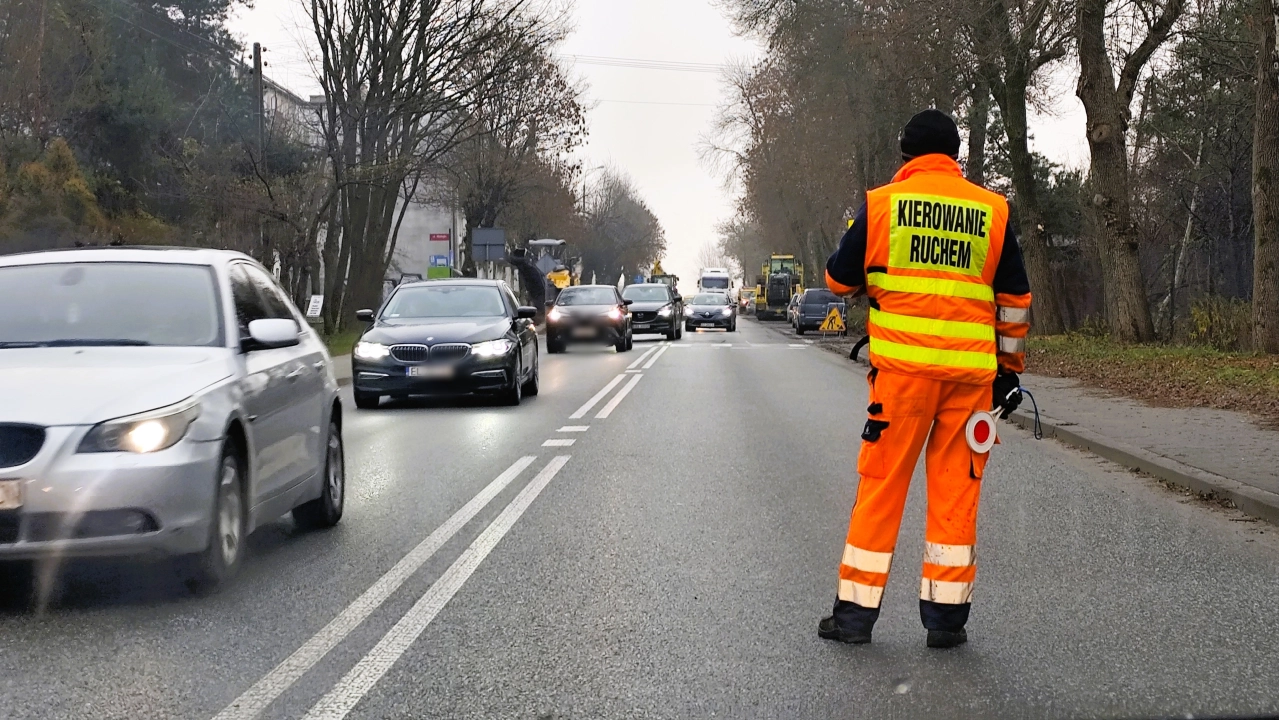 Utrudnienia na ul. Brzeźnickiej w Radomsku