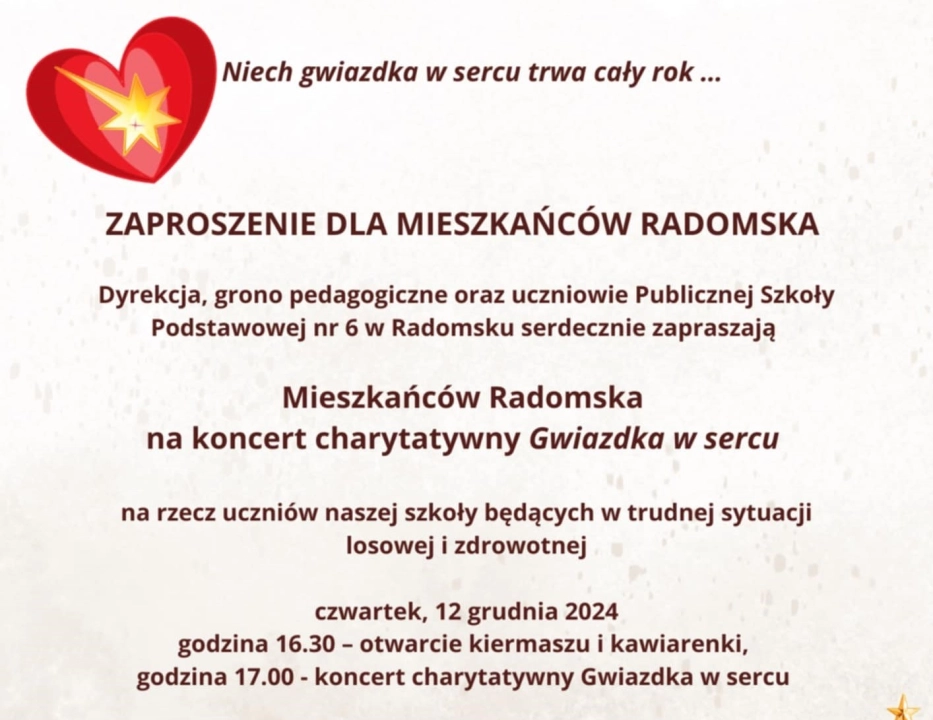 Coroczna „Gwiazdka w sercu” w PSP nr 6