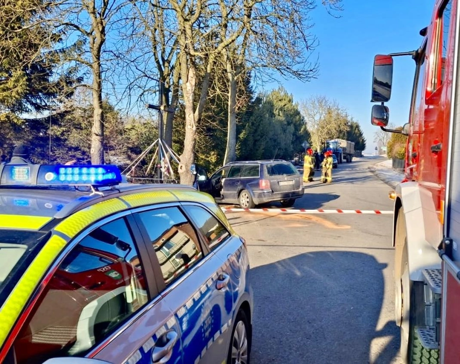 Nie ustąpił pierwszeństwa. Jedna osoba trafiła do szpitala