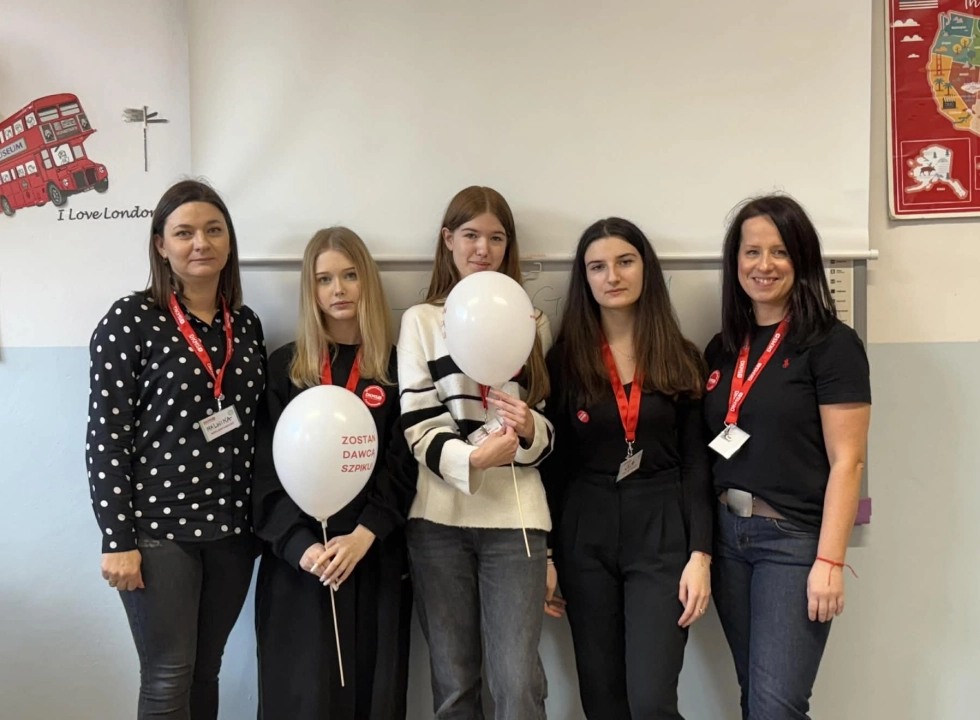 „Komórkomania” w ZSDiOŚ. Uczniowie i nauczyciele wsparli DKMS