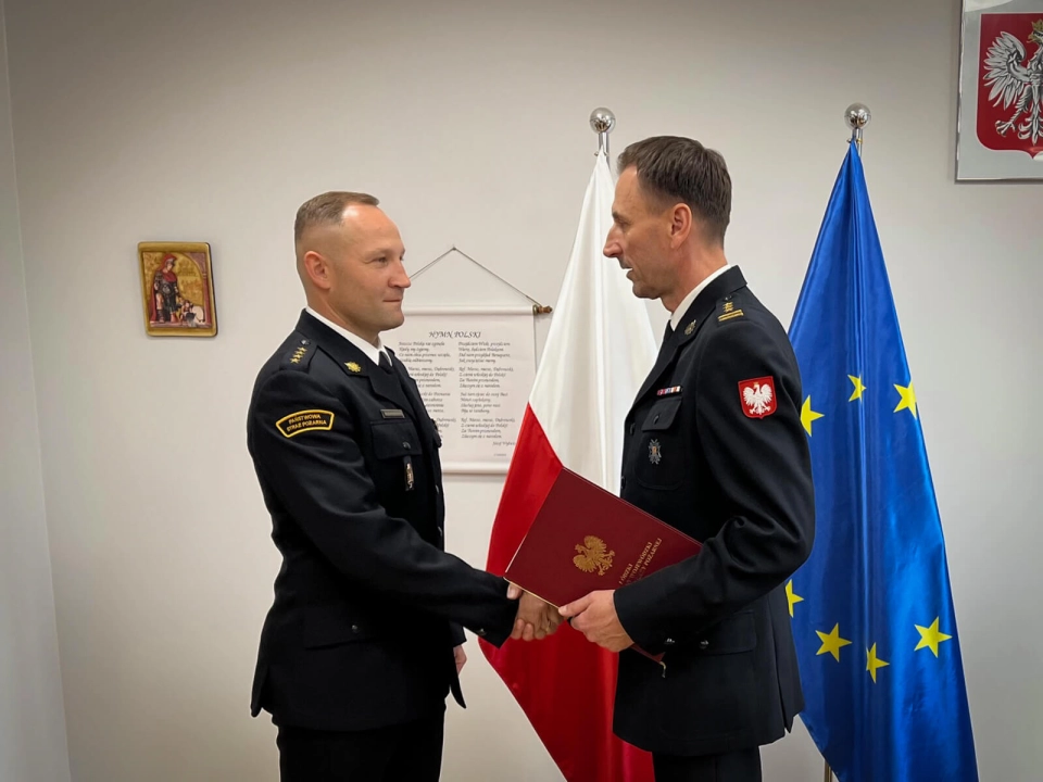 Awans w szeregach PSP w Radomsku. Marcin Kapuściński zastępcą komendanta powiatowego