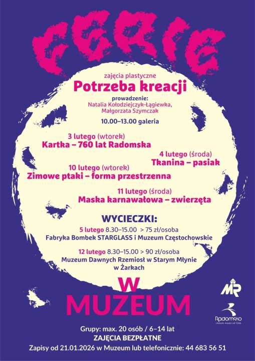 Oferta Muzeum Regionalnego w Radomsku na ferie 2026