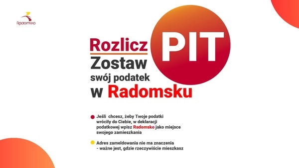 Podatki dla Radomska. Rozlicz PIT tam, gdzie mieszkasz