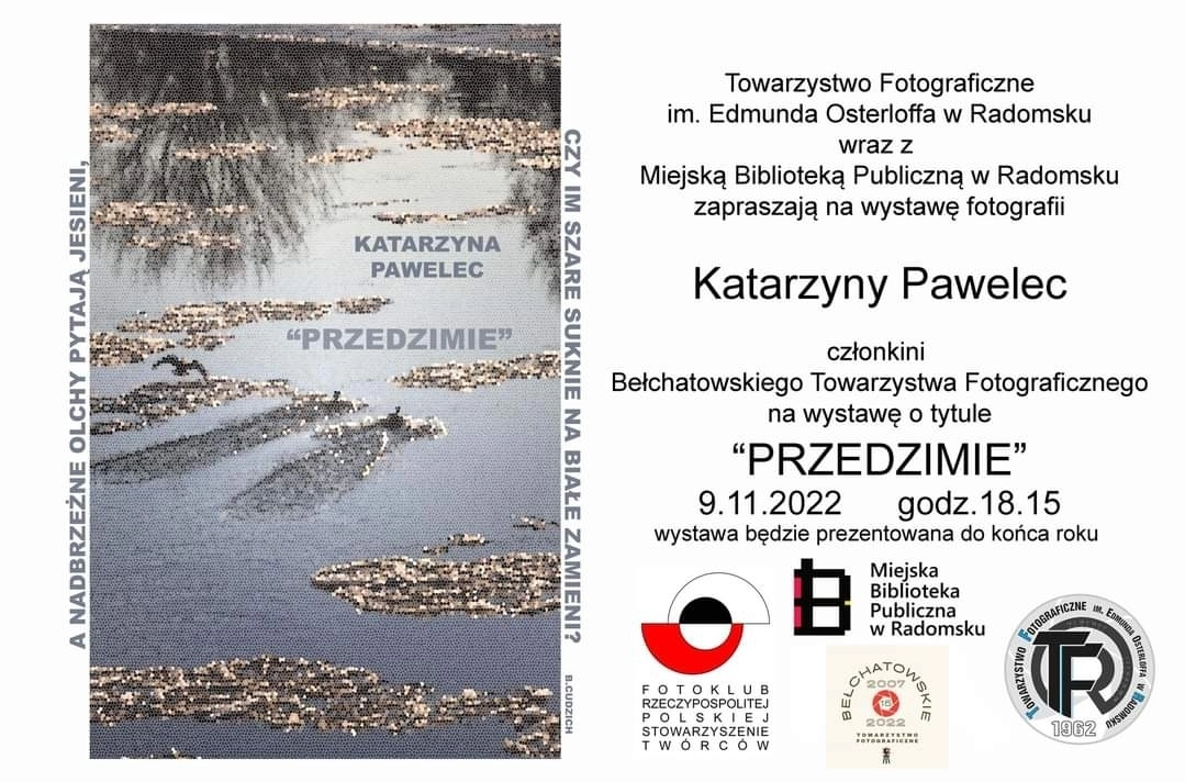 „Przedzimie”. Zaproszenie na wystawę Katarzyny Pawelec w MBP w Radomsku