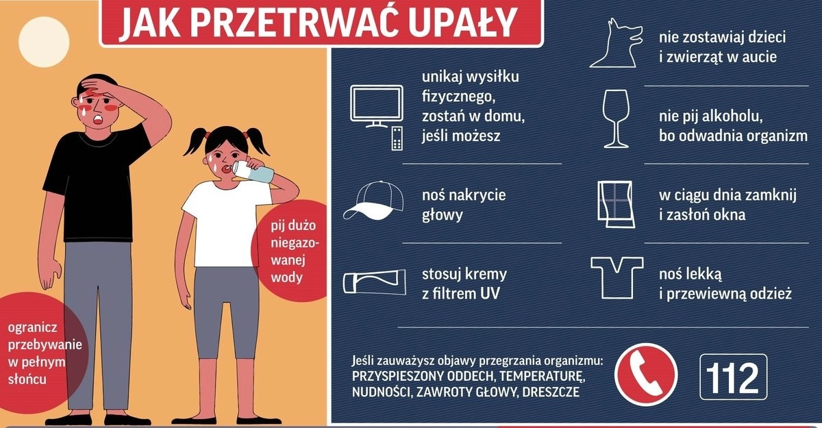 Upały i wypoczynek nad wodą. Policja apeluje o ostrożność