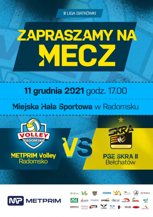 METPRIM Volley Radomsko kończy rok ze Skrą. Siatkarze proszą o doping