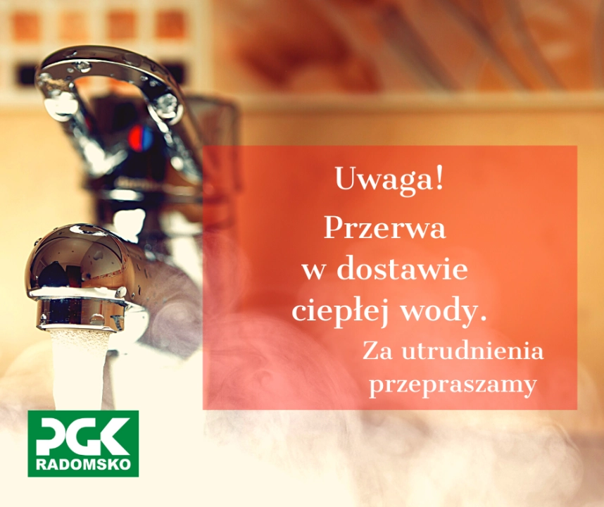 Przez awarię przerwa w dostawie ciepłej wody