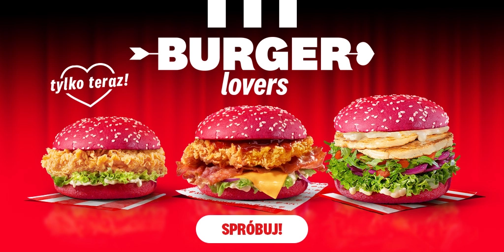 Różowe burgery od KFC na Walentynki!
