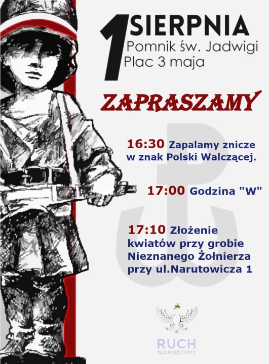 Obchody rocznicy Powstania Warszawskiego z Ruchem Narodowym