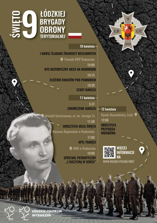 Obchody Święta 9. Łódzkiej Brygady Obrony Terytorialnej