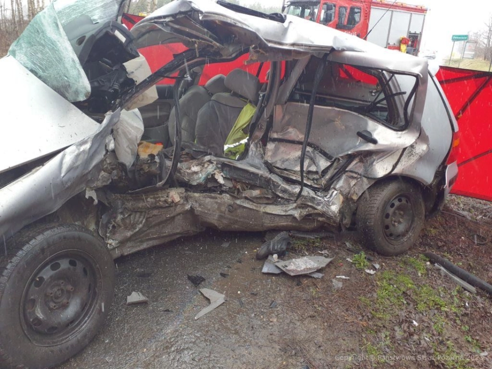 Śmiertelny wypadek w Dobryszycach. Nie żyje 73-letni kierowca