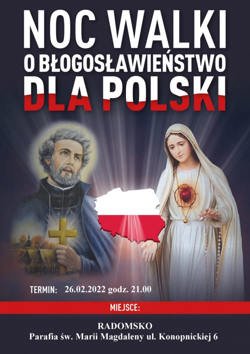 Noc Walki o Błogosławieństwo dla Polski w Radomsku
