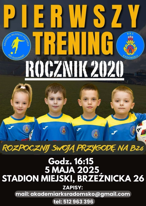 Zaproszenie na treningi w RKS Radomsko