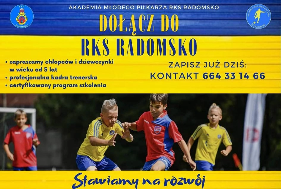 Dołącz do Akademii Młodego Piłkarza RKS Radomsko