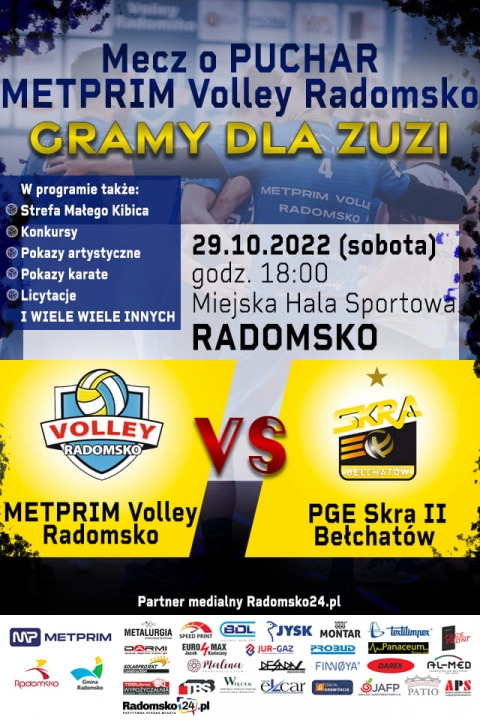 METPRIM Volley Radomsko zaprasza na mecz i akcję charytatywną