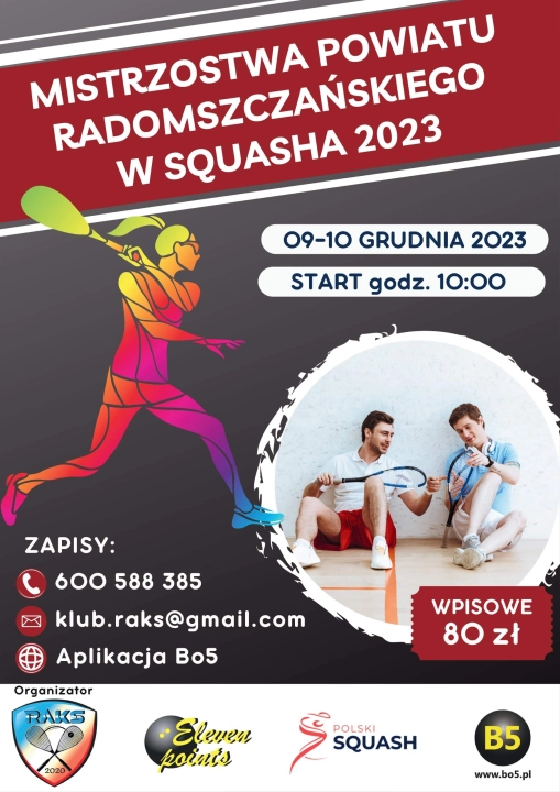 Squash w randze Mistrzostw Powiatu Radomszczańskiego
