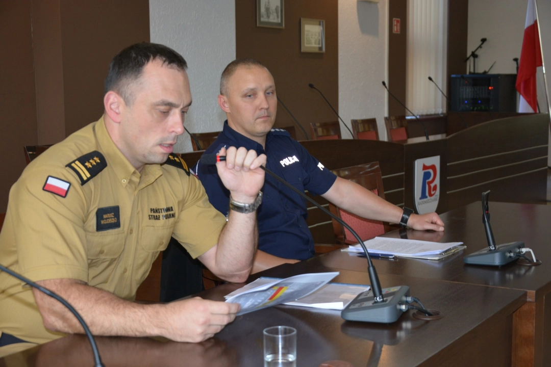 W starostwie dyskutowano na temat bezpieczeństwa w powiecie radomszczańskim