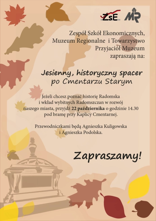 Jesienny, historyczny spacer po radomszczańskim Cmentarzu Starym