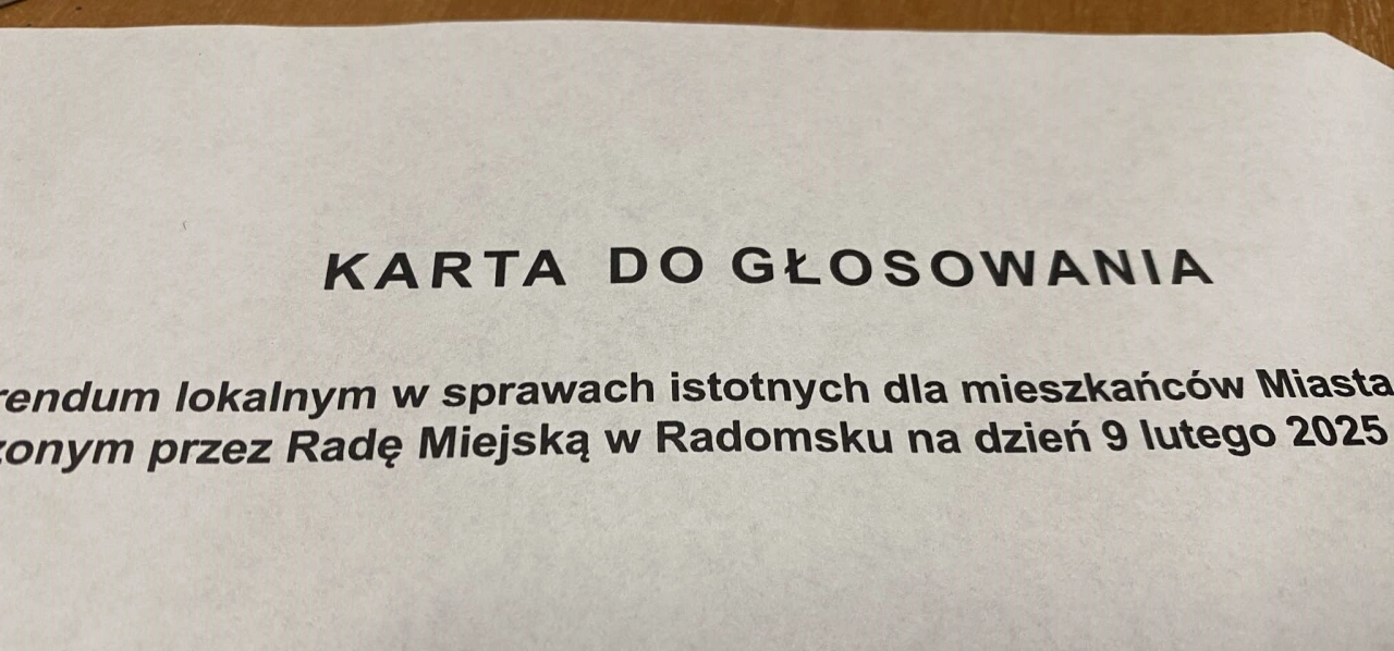 Szczegółowe wyniki referendum w Radomsku