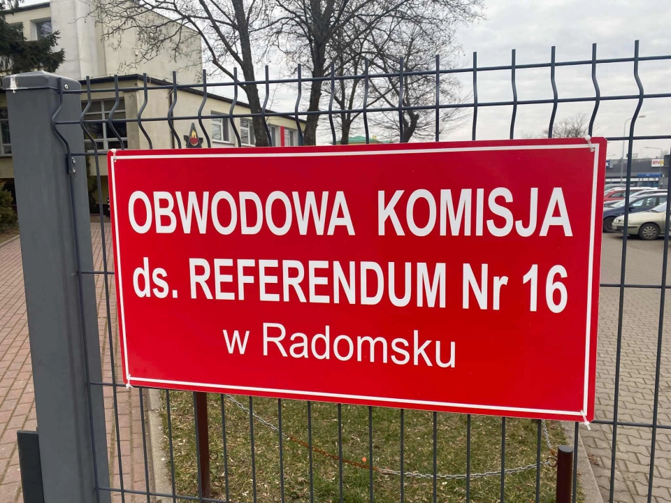 Koszty organizacji referendum w lutym w Radomsku wyniosły 133 276,57 zł