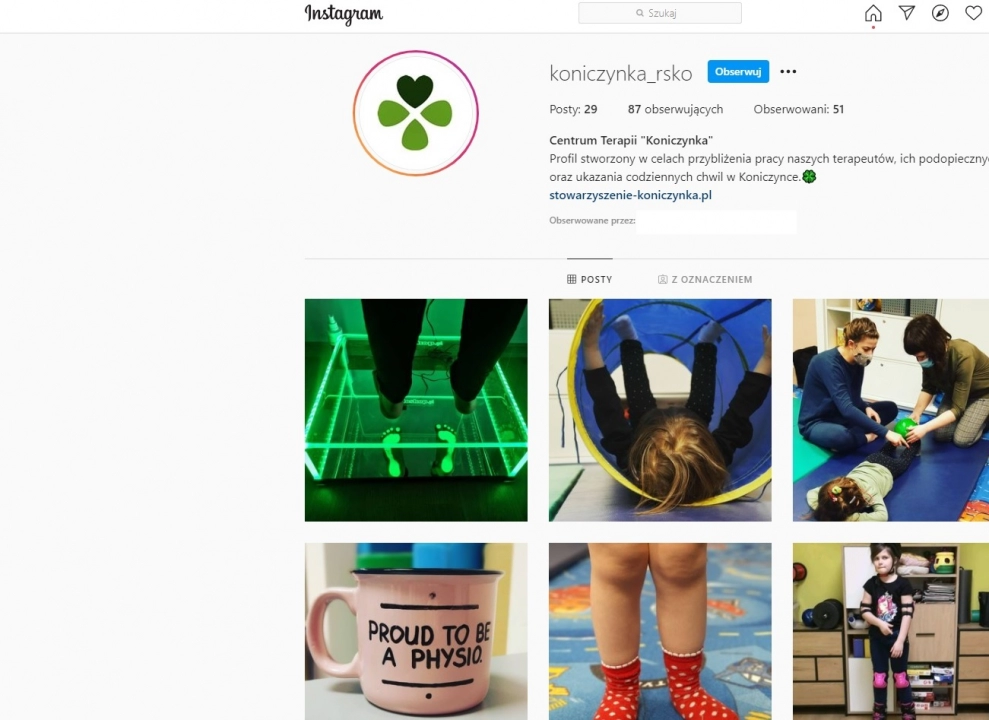 Obserwuj Centrum Terapii Koniczynka na Instagramie