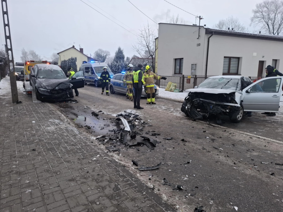 Nie dostosował prędkości. Doszło do zderzenia w Woźnikach