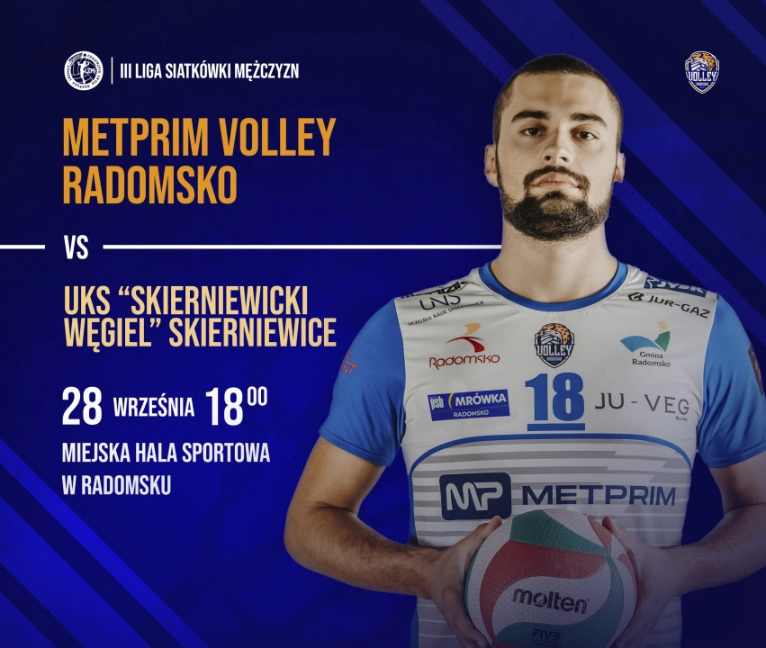 METPRIM Volley Radomsko gotowy do gry. Siatkarze rozpoczynają ligową rywalizację