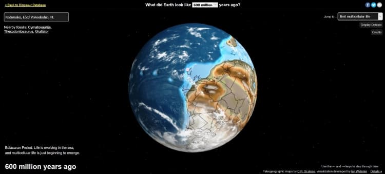 Gdzie leżało Radomsko 600 milionów lat temu?