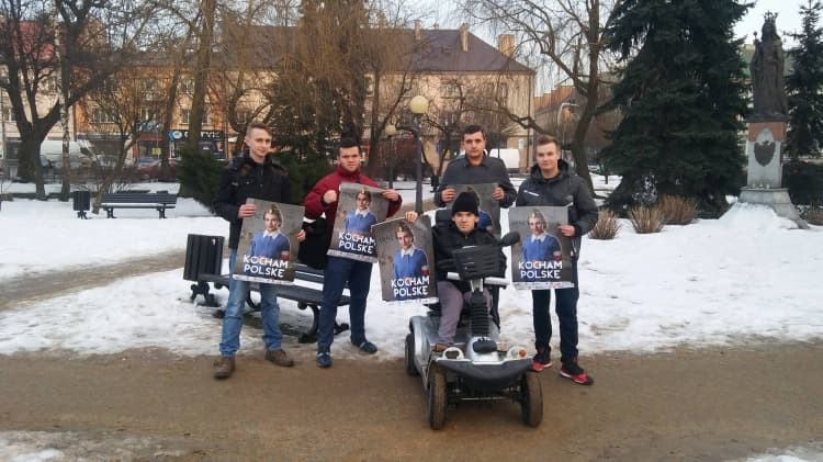 „Kocham Polskę” – akcja Młodzieży Wszechpolskiej w Radomsku