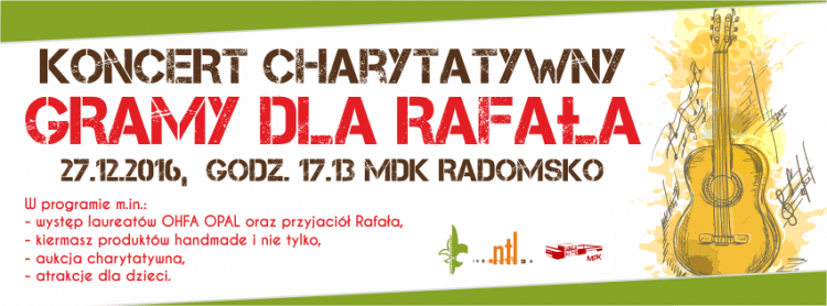  Koncert charytatywny dla Rafała Garbaciaka